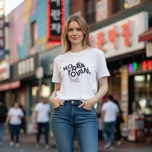 Poketo x K-Town LA Signature Graphic Tee - Sz S